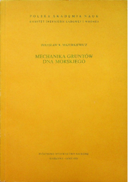 Mechanika gruntów dna morskiego