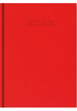 Kalendarz 2023 A5 dzienny vivella czerwony