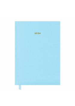 Kalendarz książkowy 2024 A5 błękitny EASY