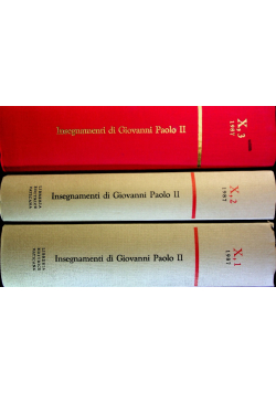 Insegnamenti di Giovanni Paolo II tom X część 1 do 3 1987