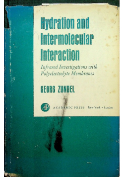 Hydration And Intermolecular Interaction
