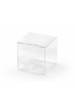 Pudełeczka kwadratowe transparentne 5x5x5cm 10szt
