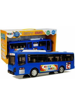 Muzyczny autobus ze światłami niebieski