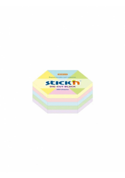 Notes sześciokąt 61x70mm pastel 250K STICK'N