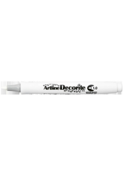 Marker permanentny Decorite biały ARTLINE