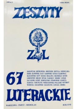 Zeszyty literackie 67 3/1999