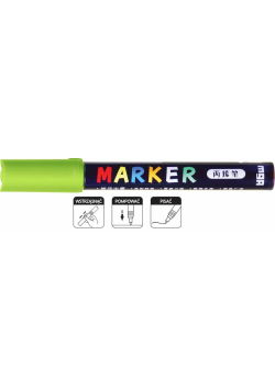 Marker akrylowy 1-2mm zielony żółtawy (6szt) M&G