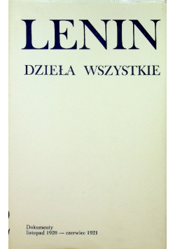 Lenin Dzieła Wszystkie Tom 52