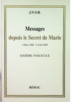 Messages Depuis Le Secret De Marie