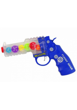 Pistolet niebieski ze światłem i dźwiękiem