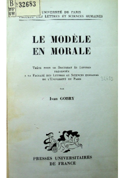 Le Modele en Morale