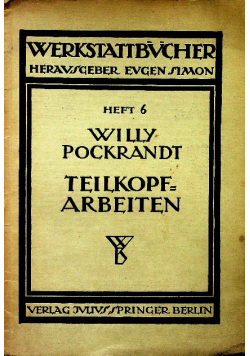 Teilkopfarbeiten 1921 r.