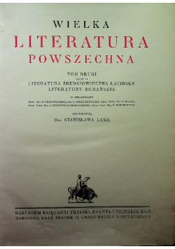 Wielka Literatura Powszechna Tom 2 część 1 1933 r.