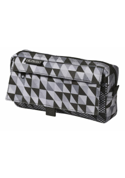 Piórnik kosmetyczka 2 kieszenie Geometric Black