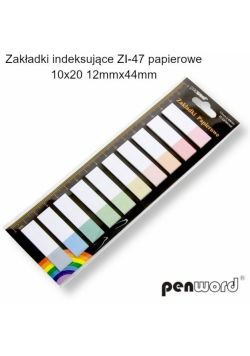 Zakładki indeksujące 12x44mm 10x20szt papierowe