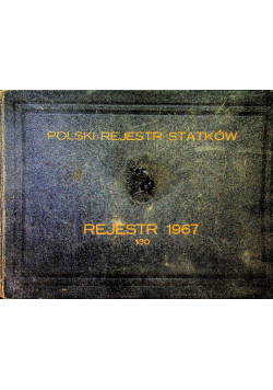 Polski rejestr statków Rejestr 1967