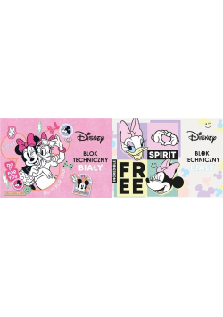 Blok techniczny A4/10K biały Minnie Mouse