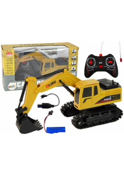Koparka zdalnie zrerowana 1:24 żółta