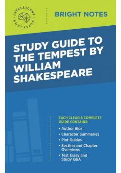 Study Guide to The Tempest by William Shakespeare