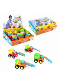 Auto budowlane plastikowe 9cm mix