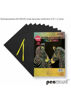 Wydrapywanka tęczowa A4 10 arkuszy WZ-05