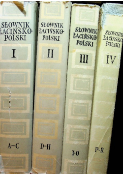 Słownik łacińsko polski tom 1 do 4