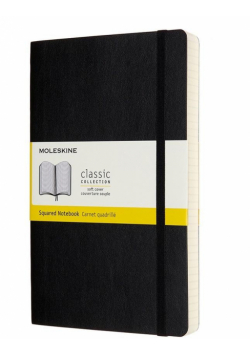 Notes Classic 13x21 kratka, czarny MOLESKINE