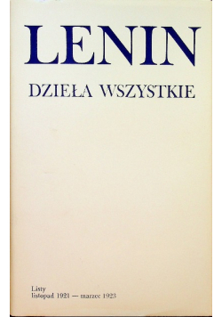 Lenin Dzieła tom 54