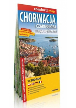 Comfort! map Chorwacja i Czarnogóra 1:300 000 mapa