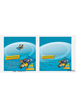 Zaproszenia Young Chłopiec wzór nr 08 10szt