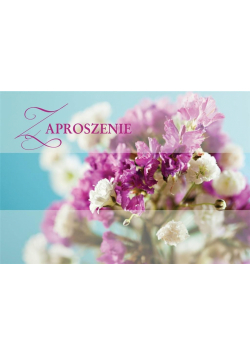 Zaproszenie ZZ-042 Kwiatowe (5 szt.)