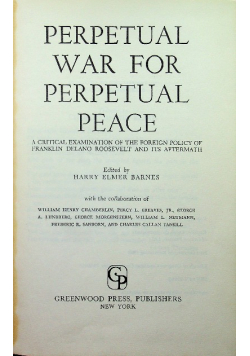Perpetual War for Perpetual Peace