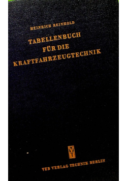 Taschenbuch fur den Kraftfahrzeug-Ingenieur.