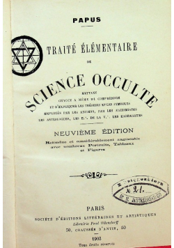 Traite elementaire de science occulte