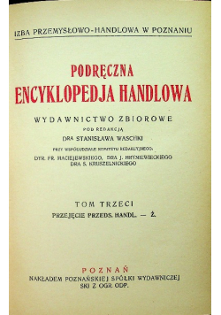 Podręczna encyklopedja handlowa tom III 1931 r.