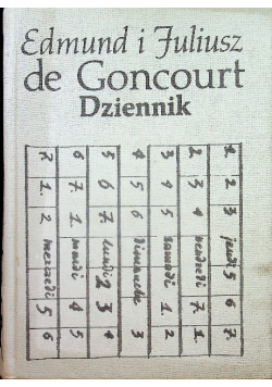 De Goncourt Dziennik