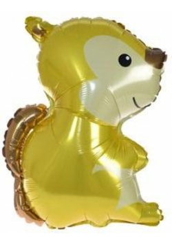 Balon foliowy leśne zwierzątka - wiewiórka 60cm