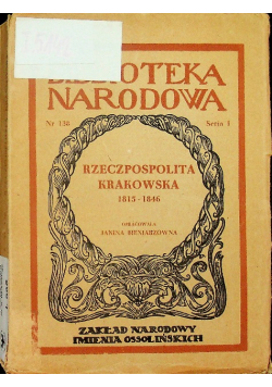 Rzeczpospolita krakowska 1815-1846