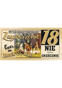Zaproszenie Urodziny 70 (10szt)