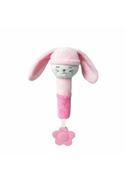 Kotek różowy z dźwiękiem 17cm