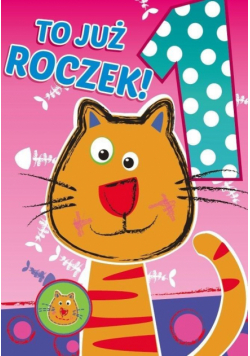 Karnet B6 PP-1551 Roczek kotek (cyferki)