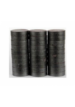 Magnesy 20mm czarne 30szt
