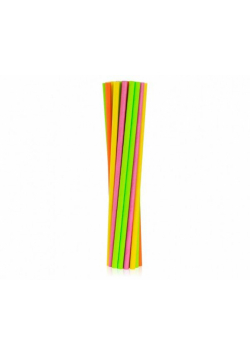 Rurki papierowe fluor mix 6x197mm 250szt