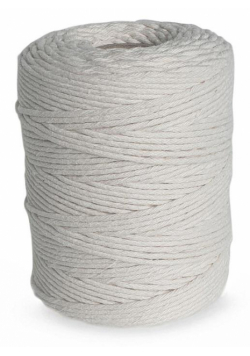 Sznurek bawełniany do makramy 2mm 250g biały
