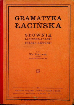 Gramatyka łacińska 1916 r.