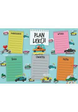Plan lekcji - Auta (5szt)
