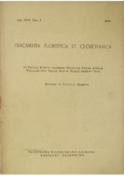 Fragmenta Floristica et Geobotanica