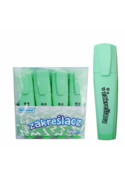 Zakreślacz pastelowy zielony (12szt)