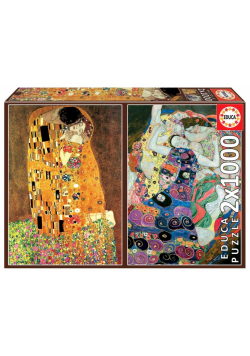 Puzzle 2x1000 Pocałunek/Dziewica, Gustav Klimt G3