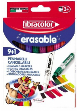 Mazaki Erasable wymazywalne 9+1 FIBRACOLOR